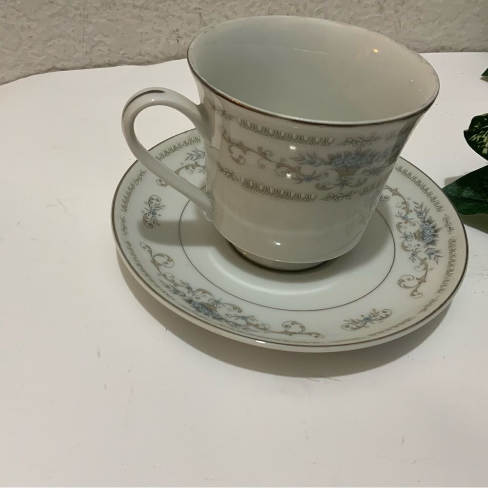 Diane by Wade Japan Fine Porcelain China Coffee, Tea Cups & Sau…